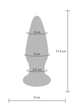 ToyJoy Buttocks Shining Vibrating Glass Plug