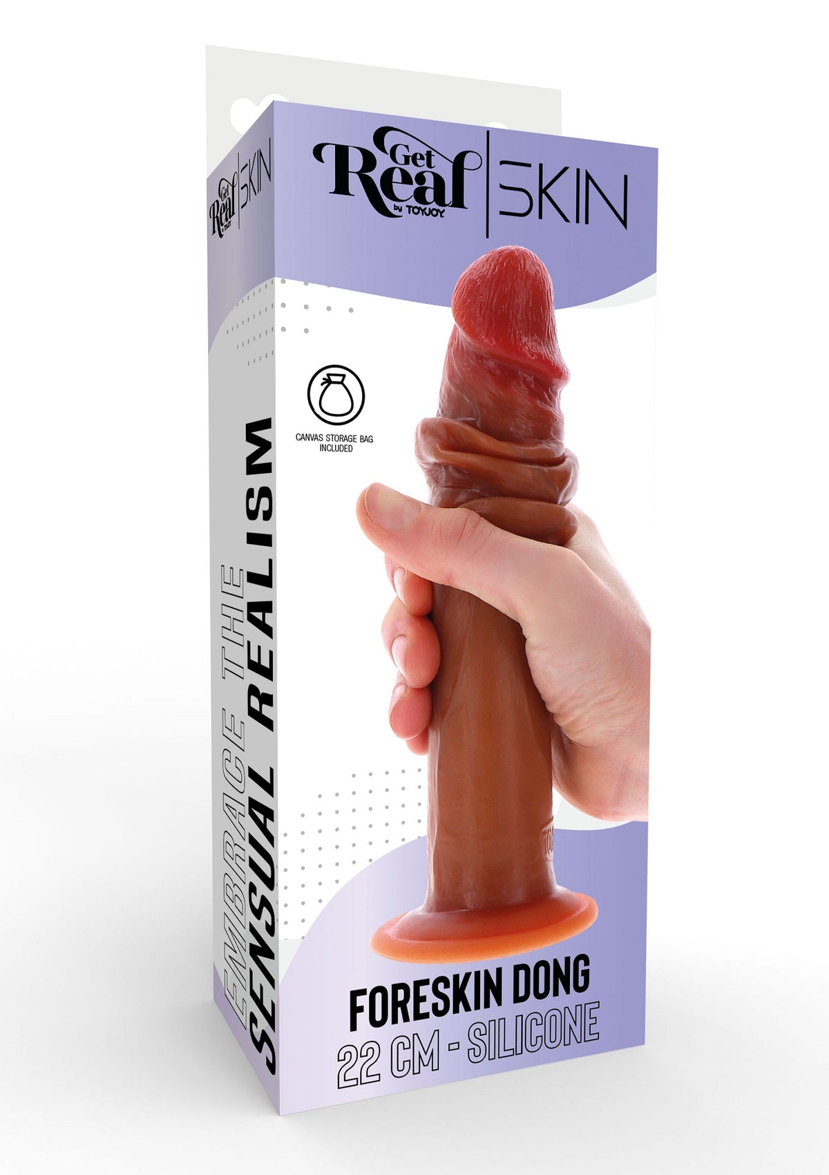 ToyJoy Get Real Silicone Foreskin Dong 22 cm