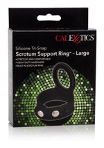 CalExotics Silicone Tri-Snap Scrotum Support Ring - Large