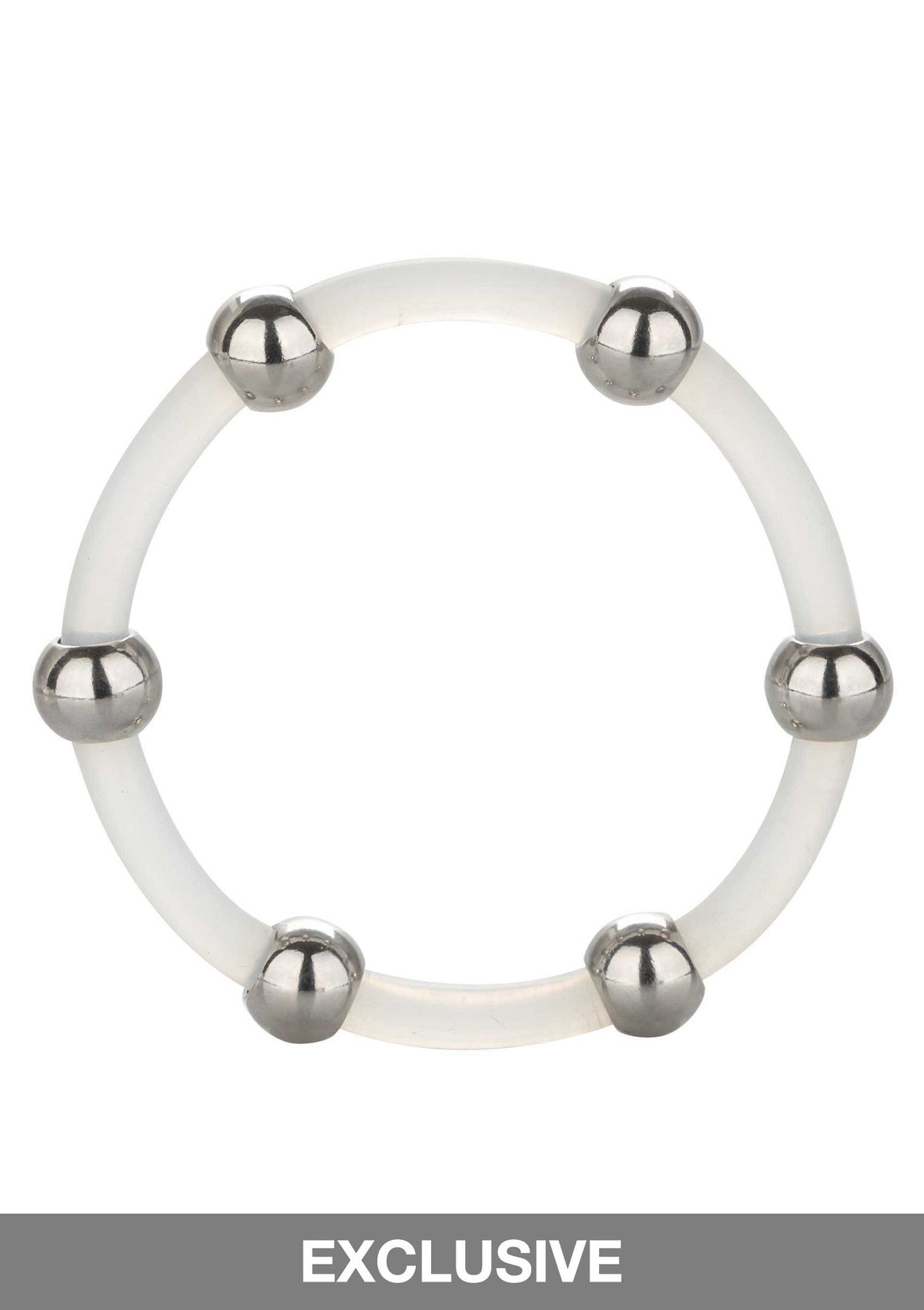 CalExotics Steel Beaded Silicone Ring Extra Large