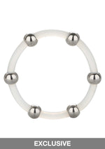 CalExotics Steel Beaded Silicone Ring Extra Large