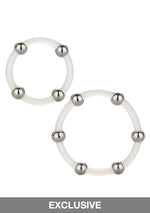 CalExotics Steel Beaded Silicone Ring Set