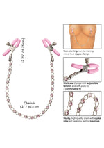 CalExotics Nipple Play Crystal Chain Nipple Clamps