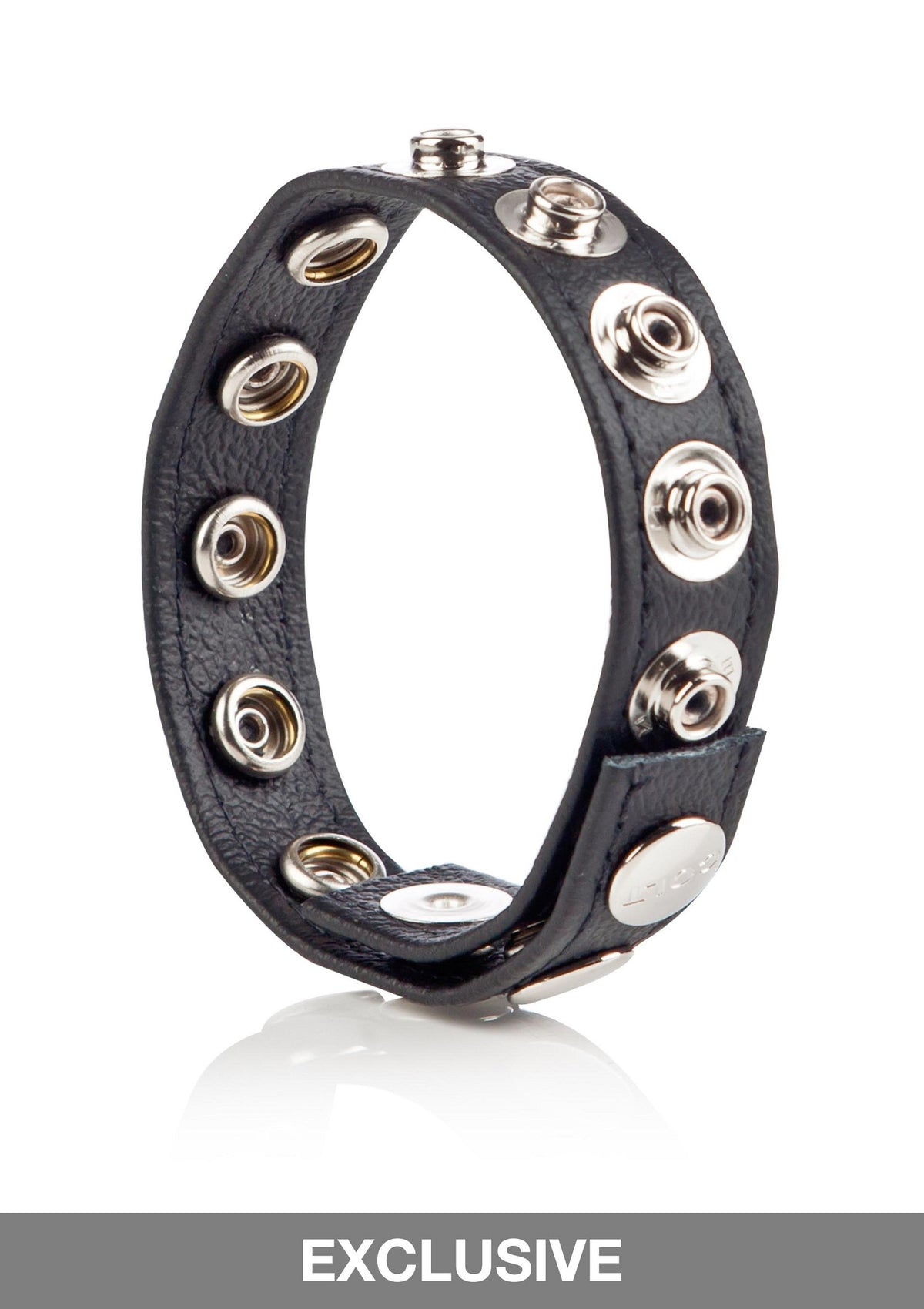 CalExotics COLT Leather C/B Strap 8-Snap Fastener