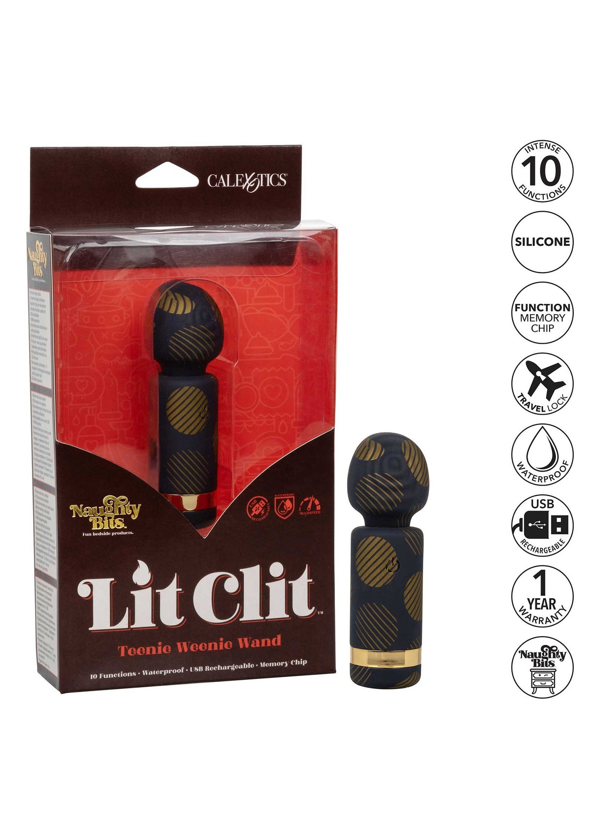 CalExotics Naughty Bits Lit Clit Teenie Weenie Wand