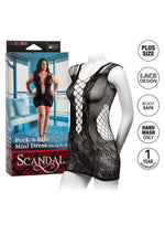 CalExotics Scandal Plus Size Peek-A-Boo Mini Dress