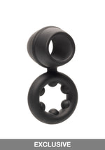 CalExotics Alpha Liquid Silicone Dual Magnum Ring