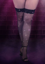 CalExotics Radiance Plus Size Thigh High Stockings