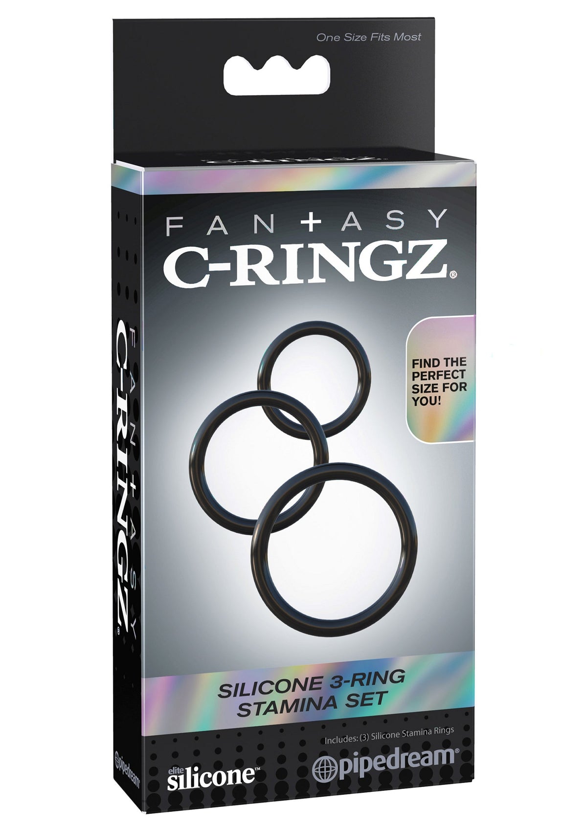 Pipedream Fantasy C-Ringz Silicone 3-Ring Stamina Set