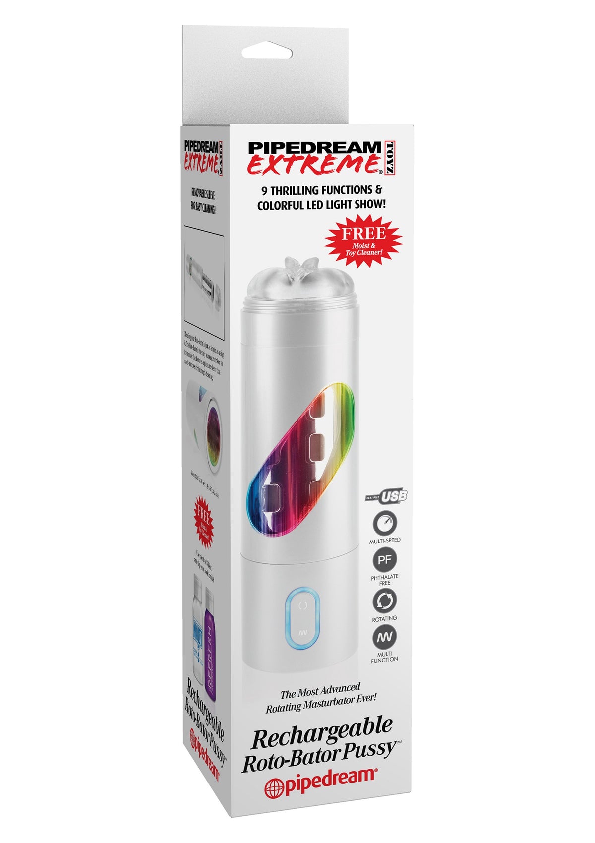 Pipedream PDX Extreme Rechargeable Roto-Bator Pussy