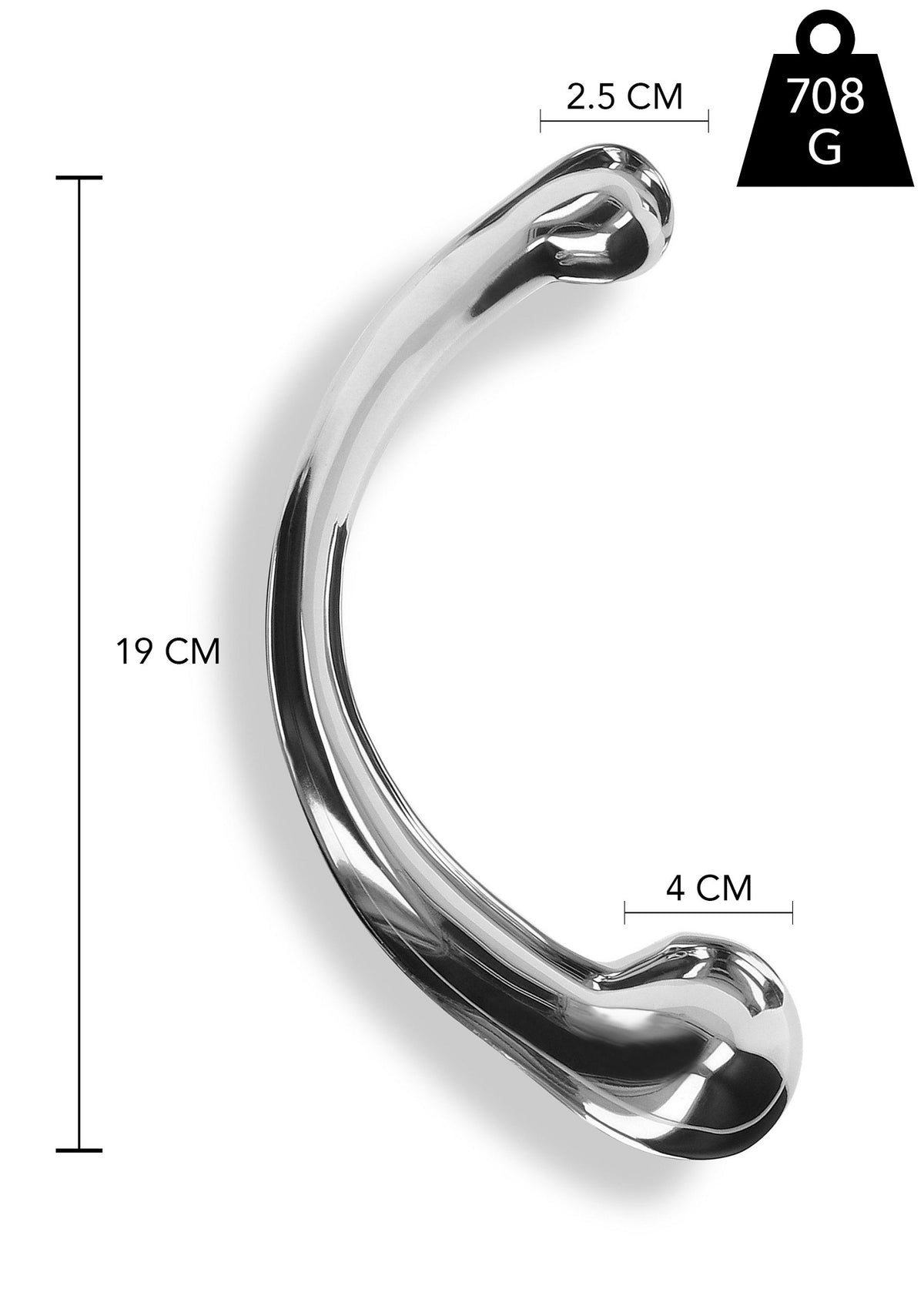 Playhouse Steel Pleasure Curved Pleasure Steel Wand