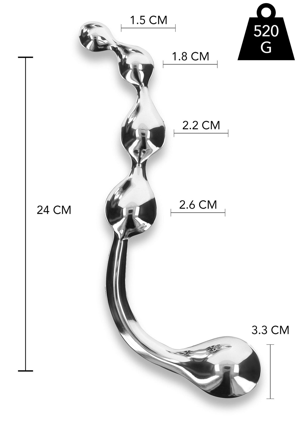 Playhouse Steel Pleasure Flow+Bulb Pleasure Steel Wand