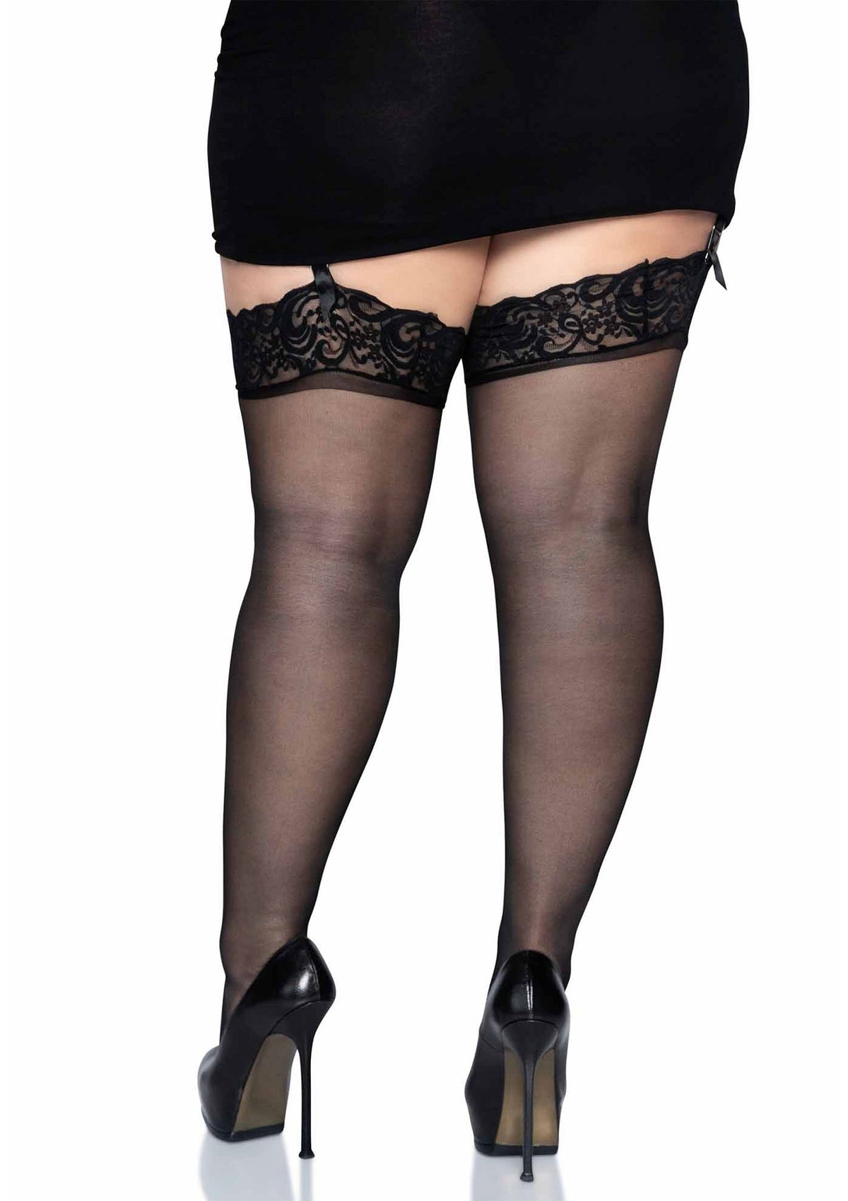 Leg Avenue Plus Size Sheer Thigh Highs