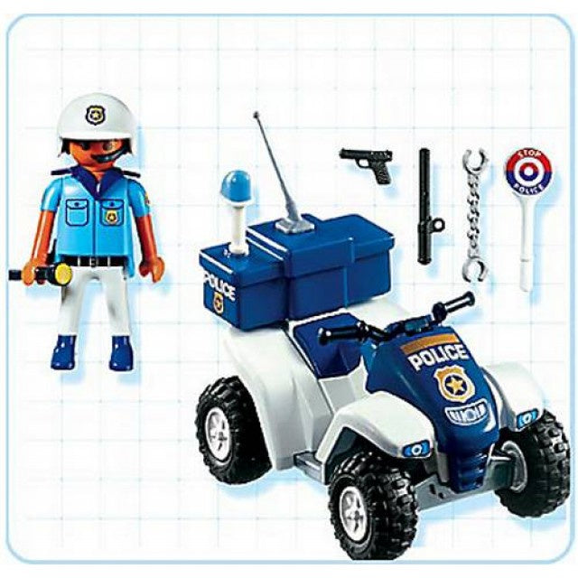 Playmobil Politiequad met pullbackmotor - 3655 ACTIE!