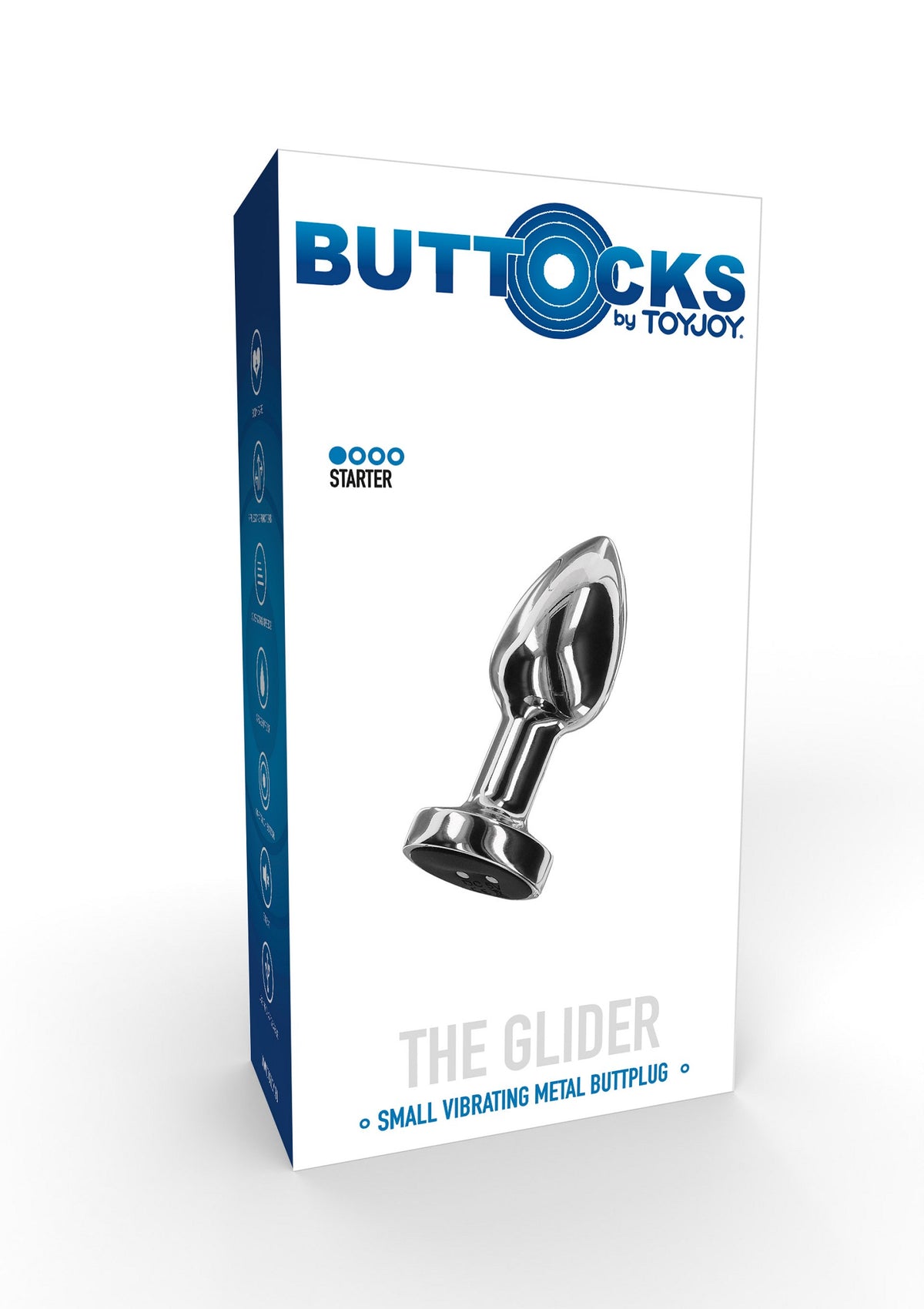 ToyJoy Buttocks Vibrating Metal Buttplug S