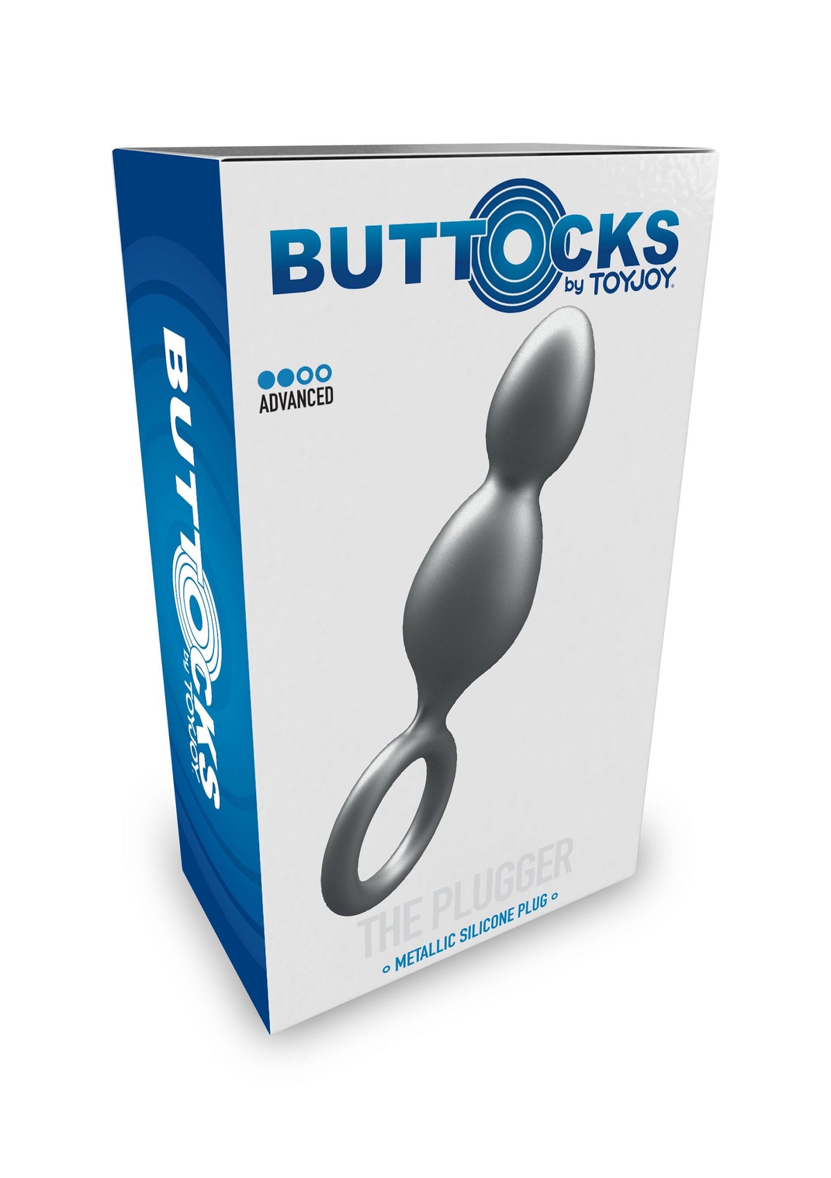 ToyJoy Buttocks The Plugger 2-Balls Metallic Silicone Plug