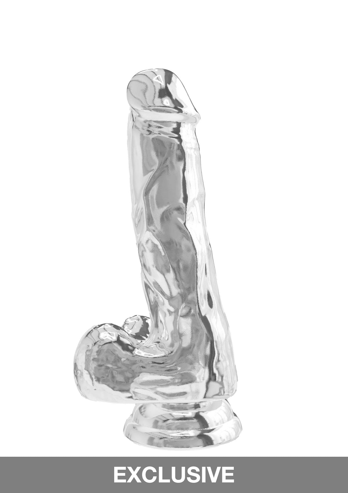 ToyJoy Get Real Clear Dildo with Balls 6'