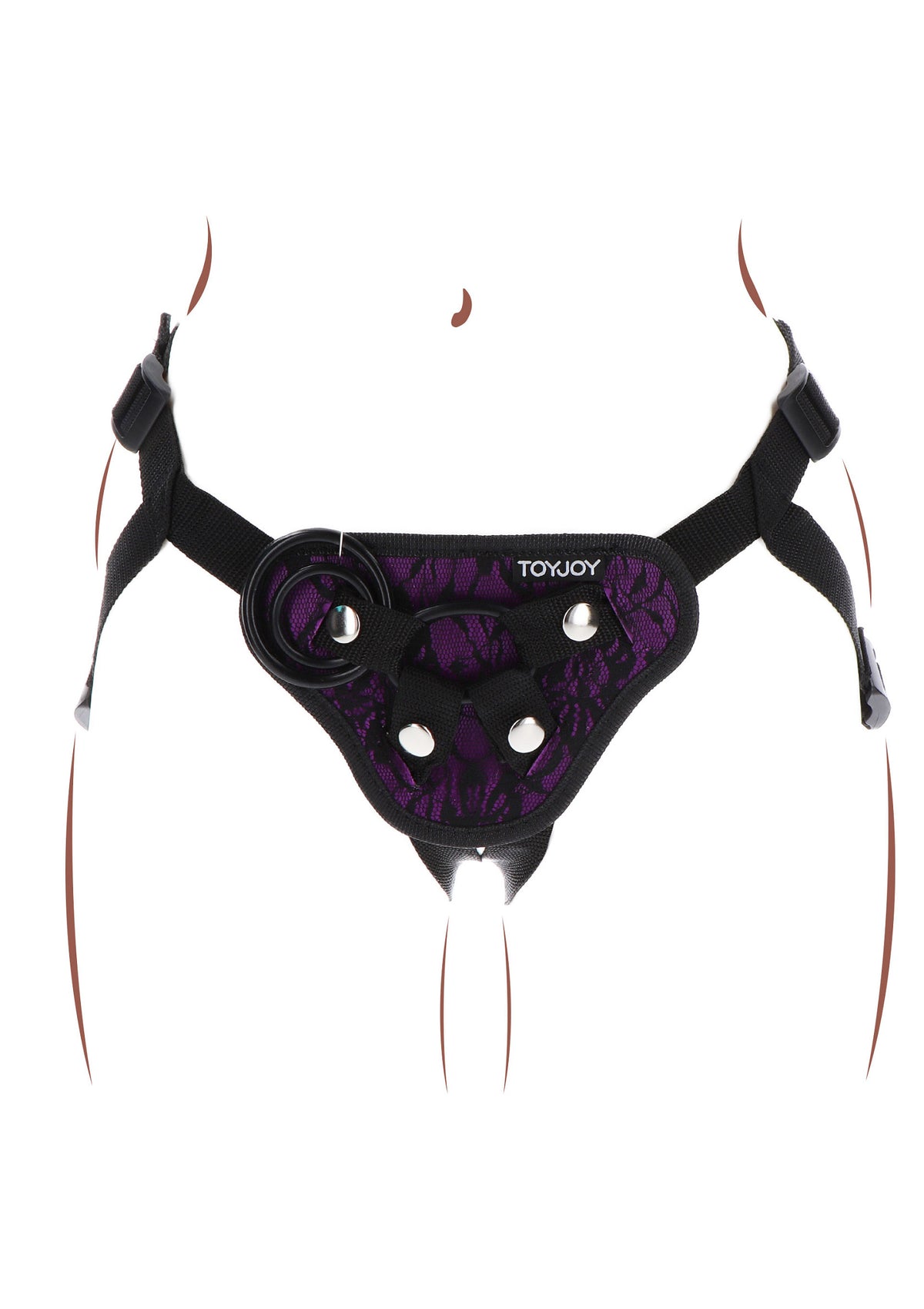 ToyJoy Get Real Strap-On Lace Harness O/S