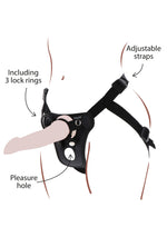 ToyJoy Get Real Strap-On Pleasure Hole Harness O/S