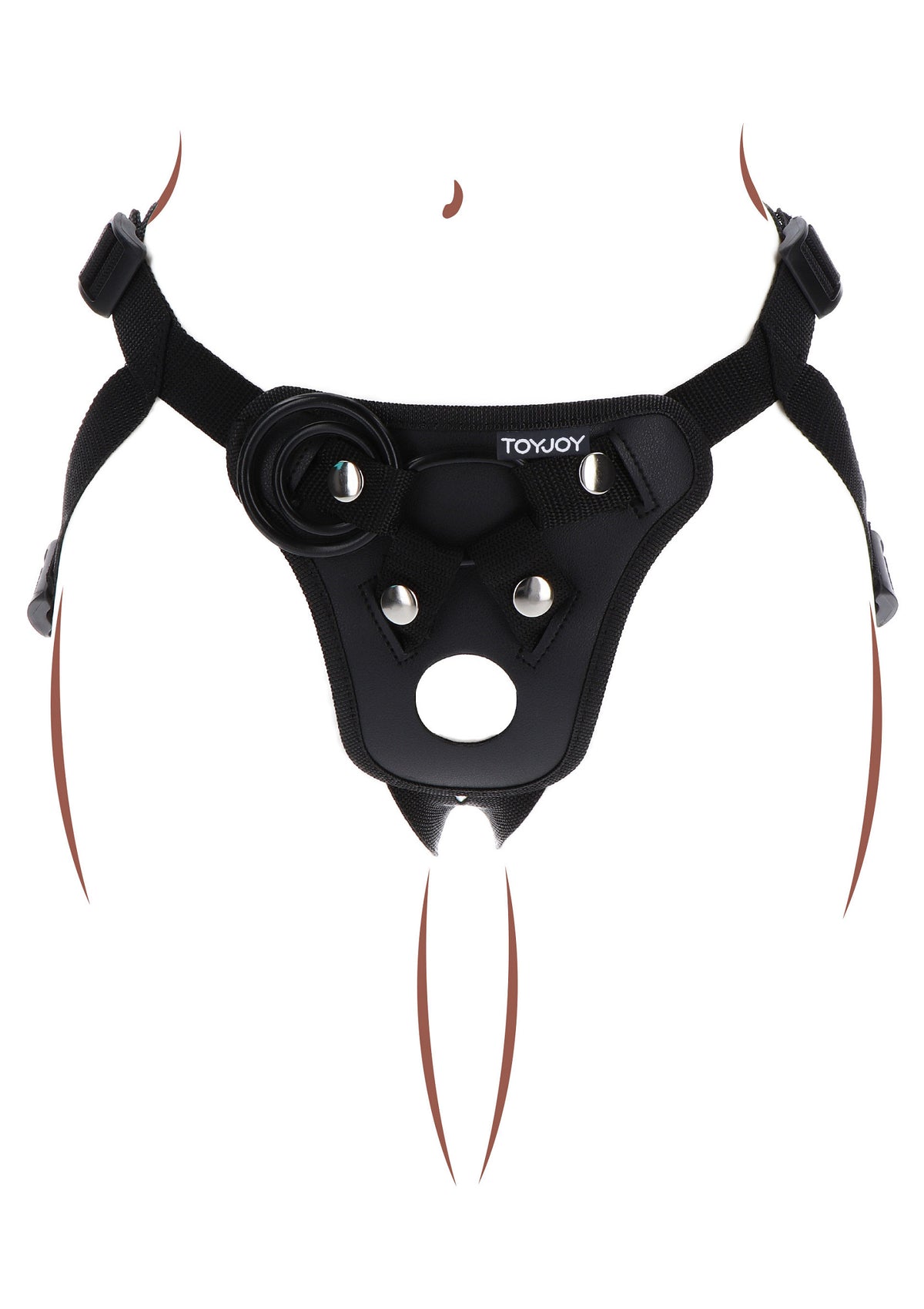 ToyJoy Get Real Strap-On Pleasure Hole Harness O/S