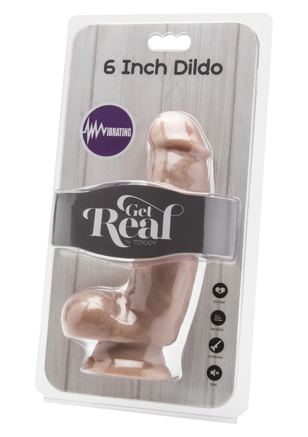 ToyJoy Get Real Dildo 6' with Balls Vibrator