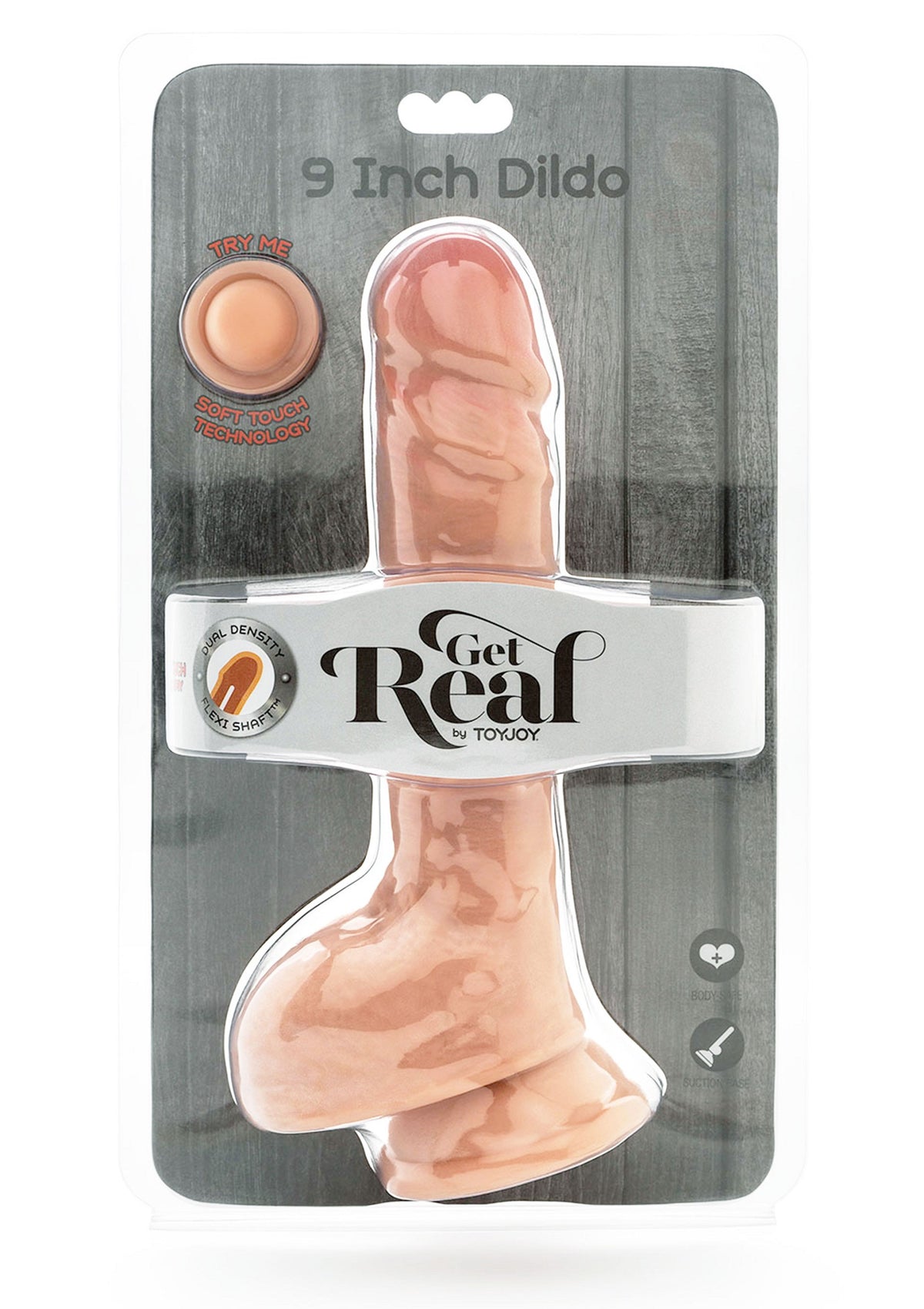 ToyJoy Get Real Dual Density Dildo 9' Balls