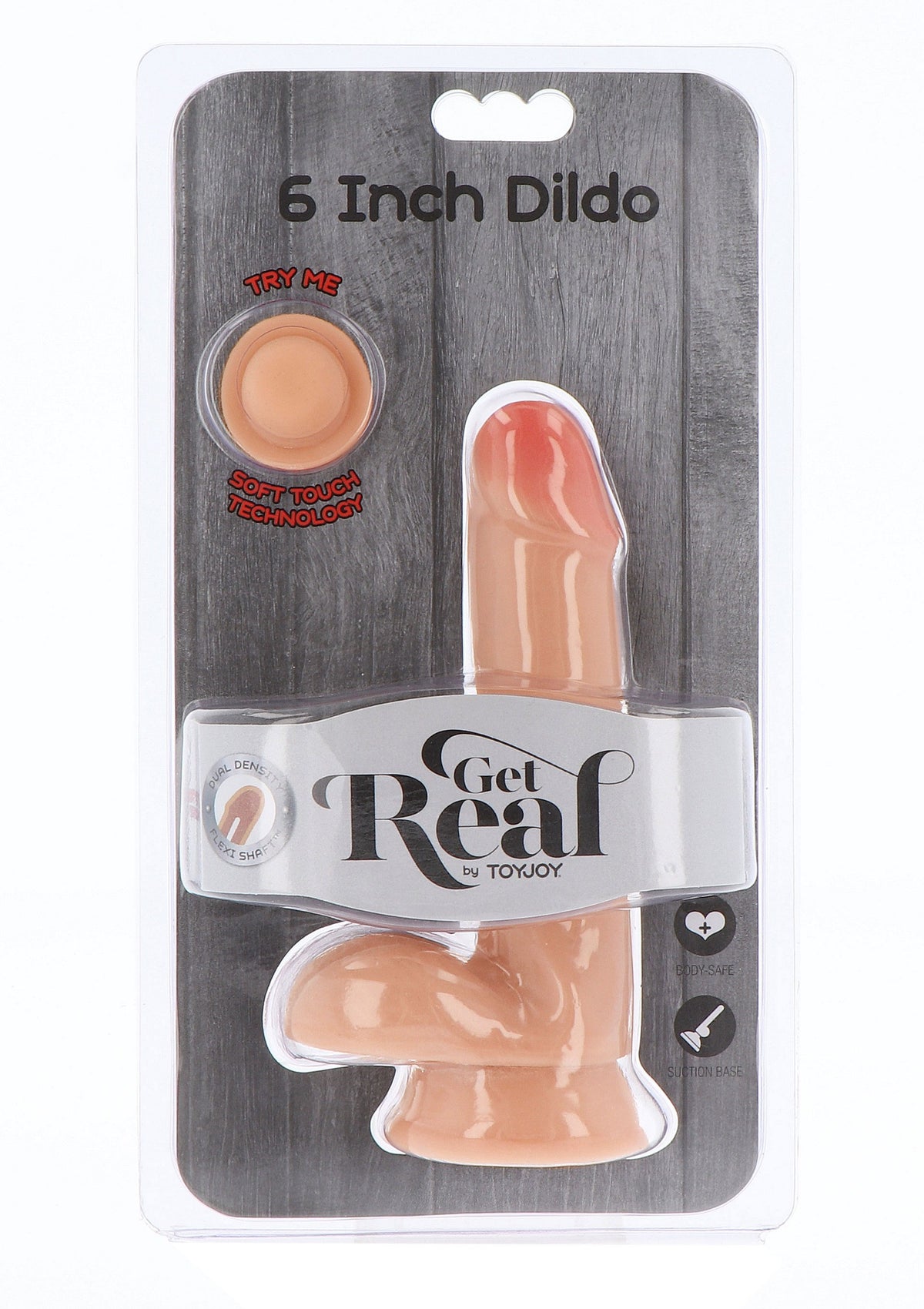 ToyJoy Get Real Dual Density Dildo 6' Balls