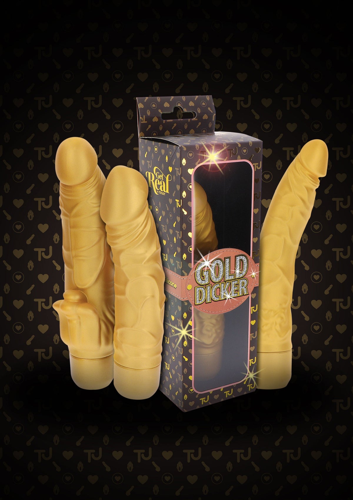 ToyJoy Get Real Gold Dicker Original Vibrator