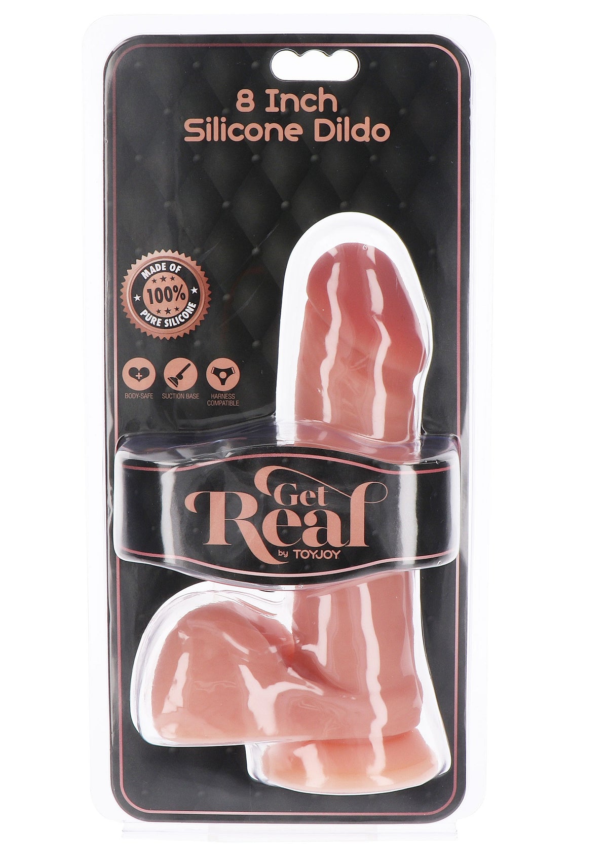 ToyJoy Get Real Silicone Dildo 8' with Balls