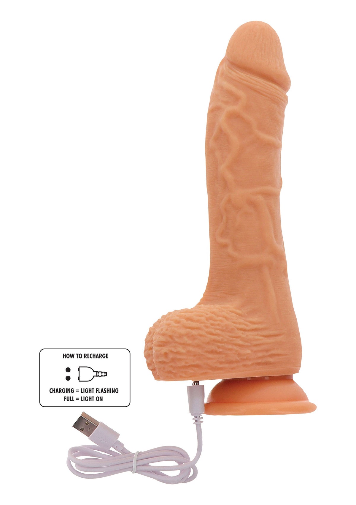 ToyJoy Get Real Up&Down Rotating Vibrating Dildo