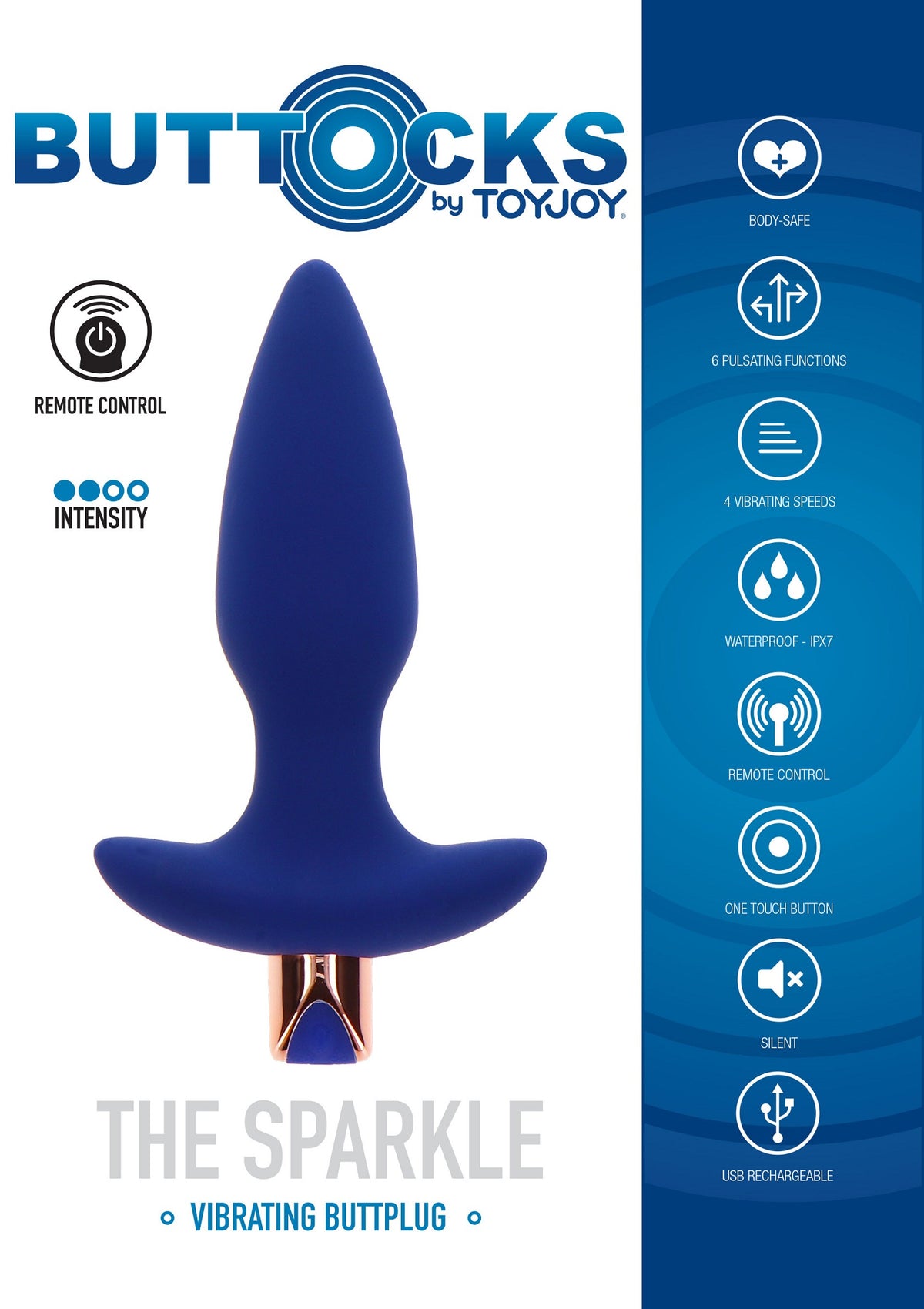 ToyJoy Buttocks The Sparkle Buttplug