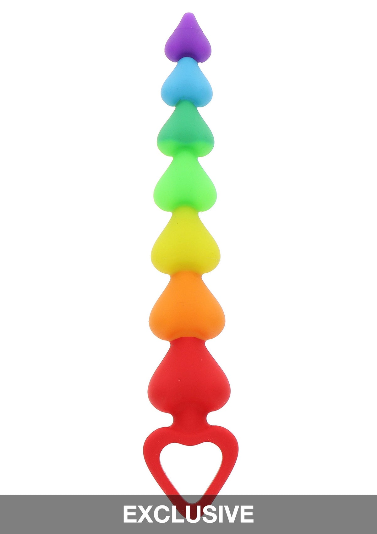 ToyJoy Anal Play Rainbow Heart Beads