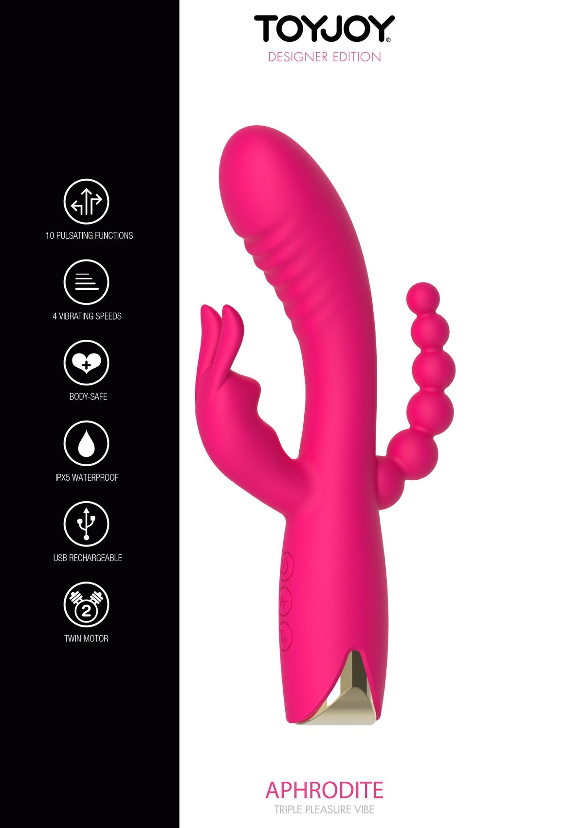 ToyJoy Designer Edition Aphrodite Triple Vibrator