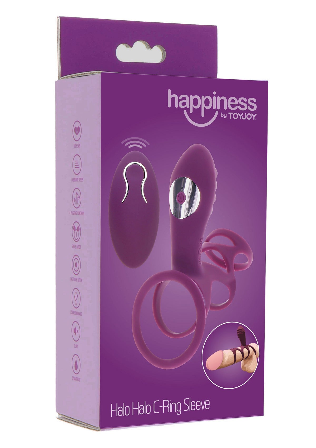 ToyJoy Happiness Halo Halo C-Ring Sleeve