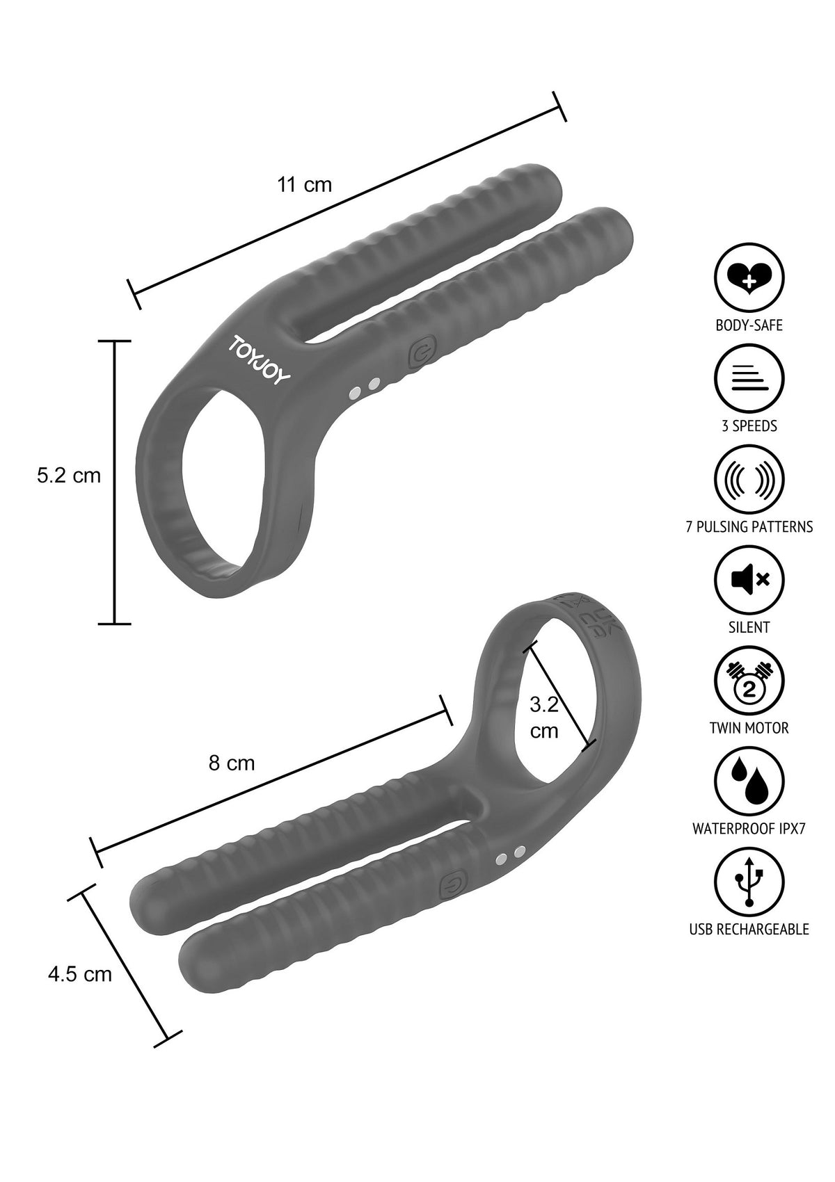 ToyJoy Urban FUSHION - Vibrating Couple Ring