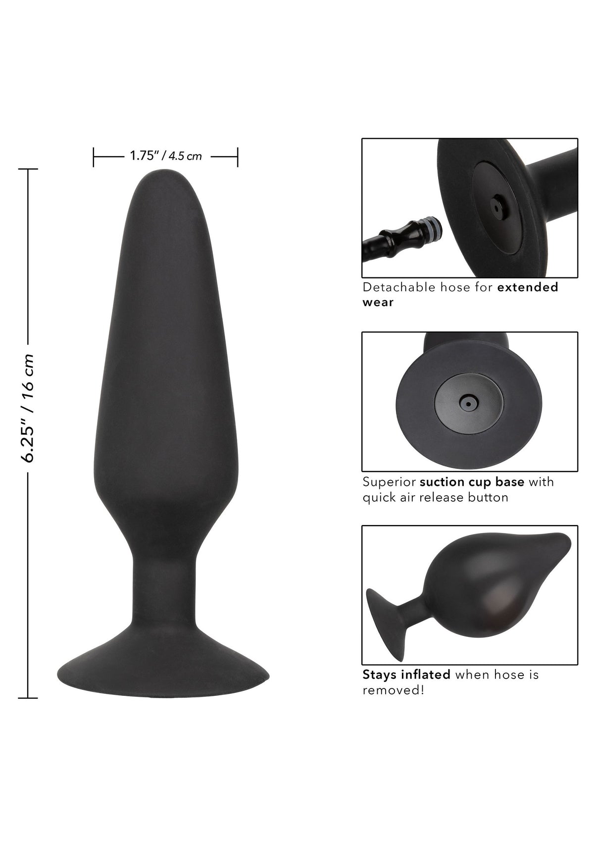 CalExotics XL Silicone Inflatable Plug