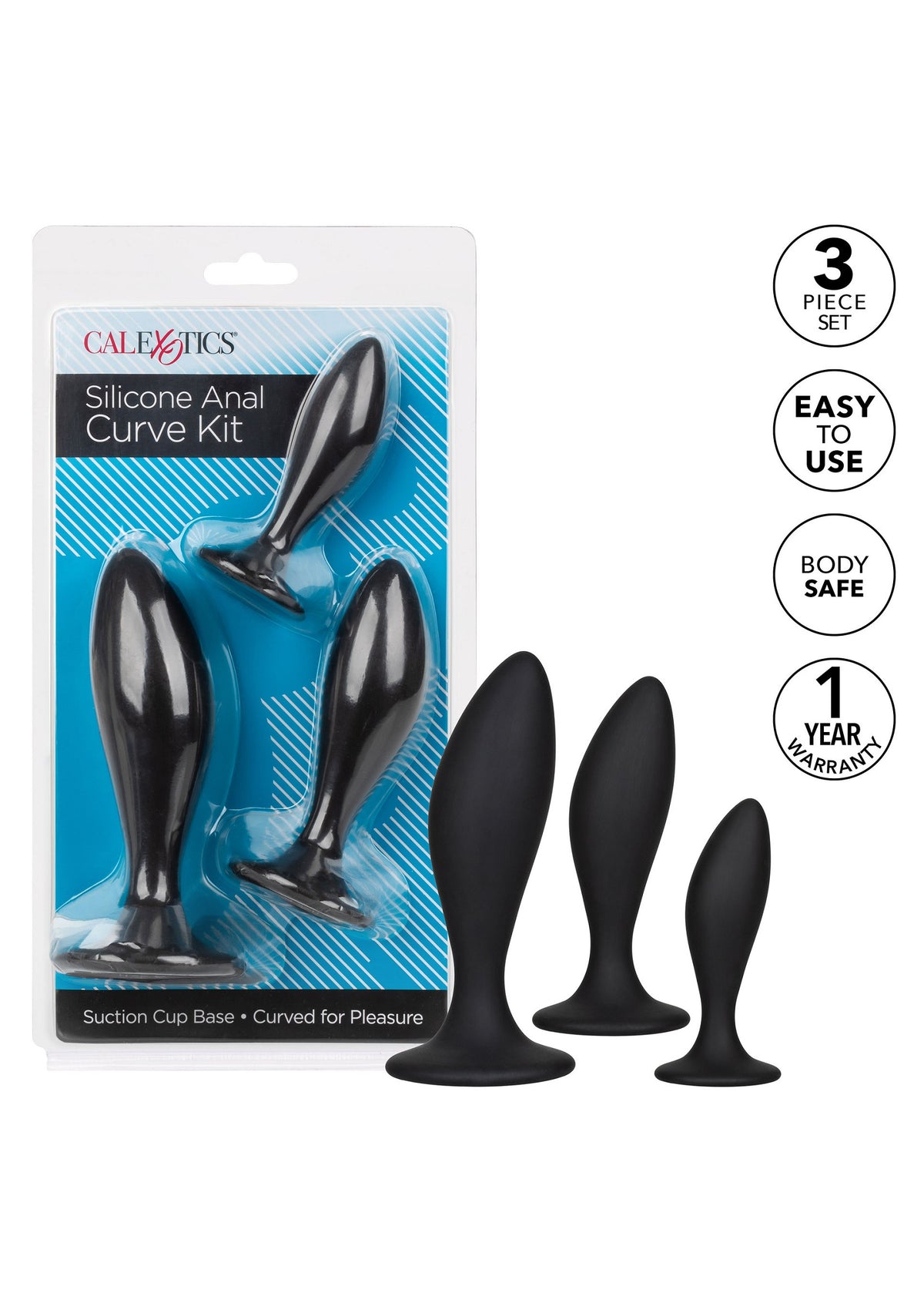 CalExotics Silicone Anal Curve Kit