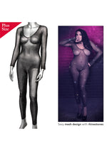CalExotics Radiance Plus Size Crotchless Full Body Suit