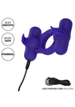 CalExotics Silicone Rechargeable Triple Orgasm Enhancer