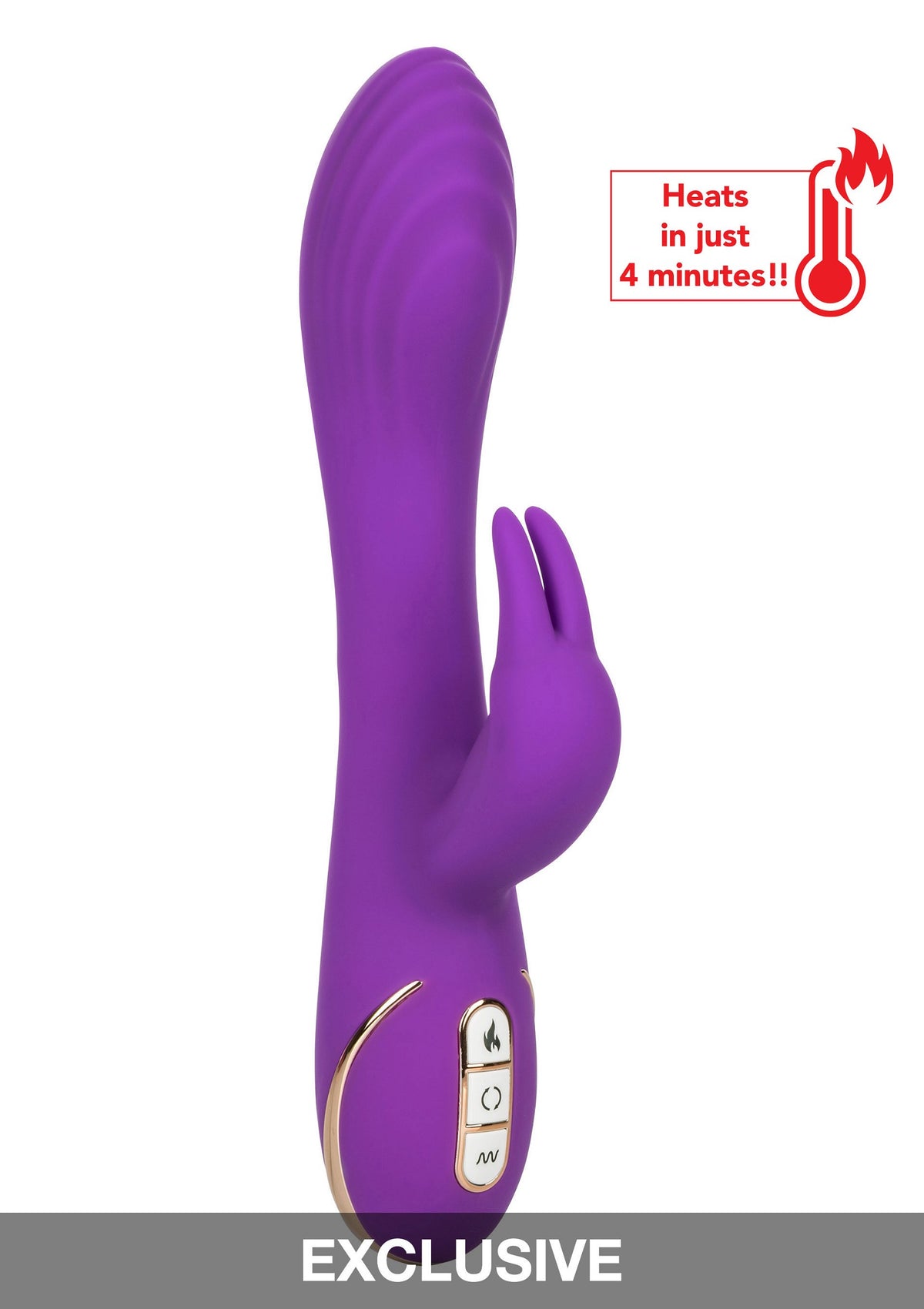 CalExotics Jack Rabbit Signature Heated Silicone Rotating 'G' Rabbit