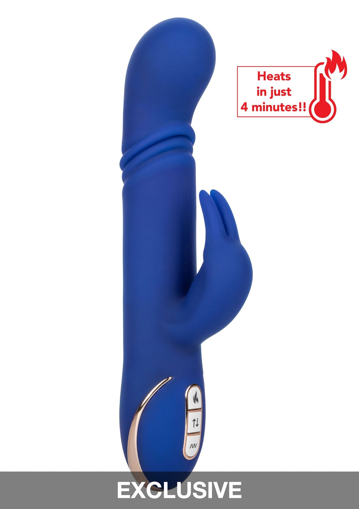 CalExotics Jack Rabbit Signature Heated Silicone Thrusting 'G' Rabbit