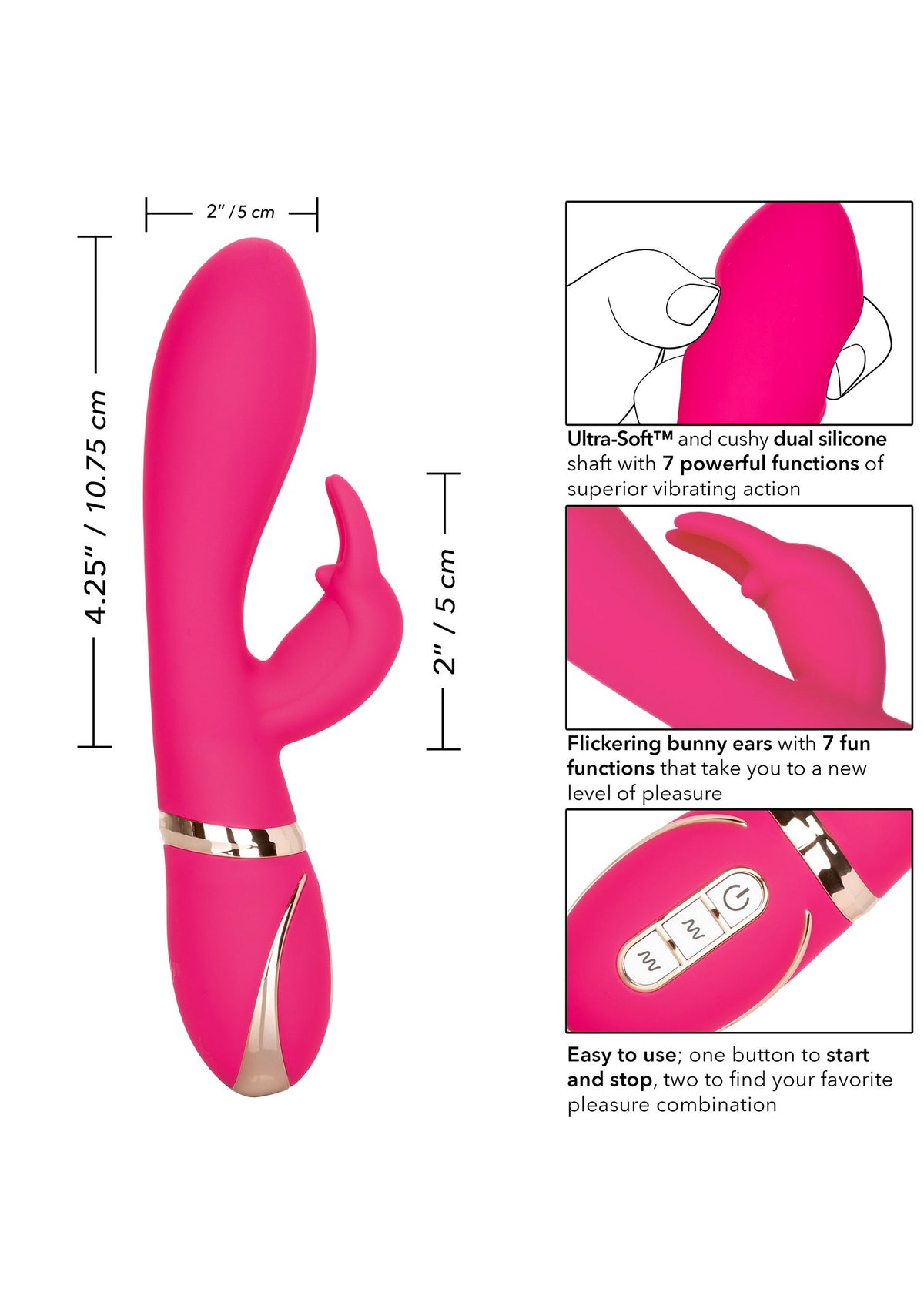 CalExotics Jack Rabbit Signature Silicone Ultra-Soft Rabbit