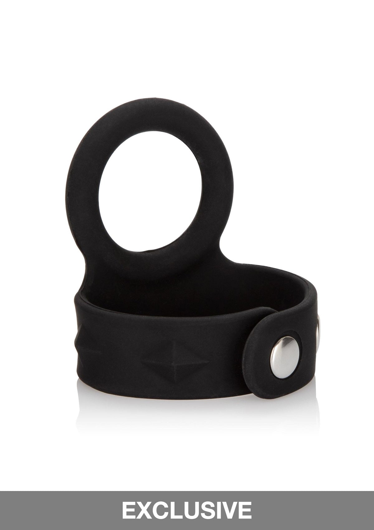 CalExotics Silicone Tri-Snap Scrotum Support Ring - Large