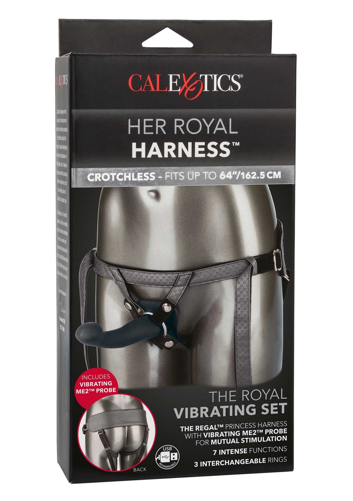 CalExotics Her Royal Harness The Royal Vibrating Set