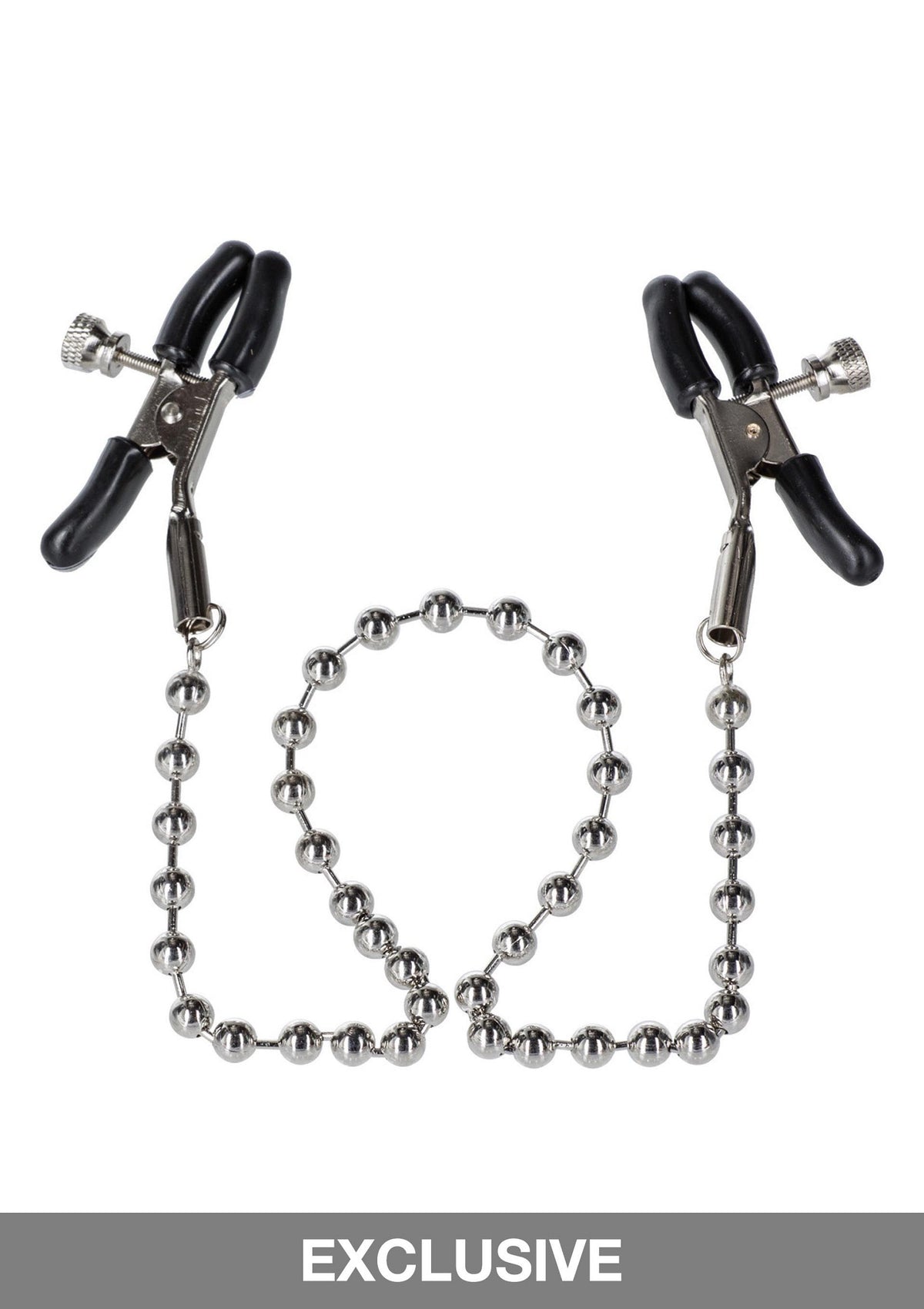 CalExotics Nipple Play Silver Beaded Nipple Clamps