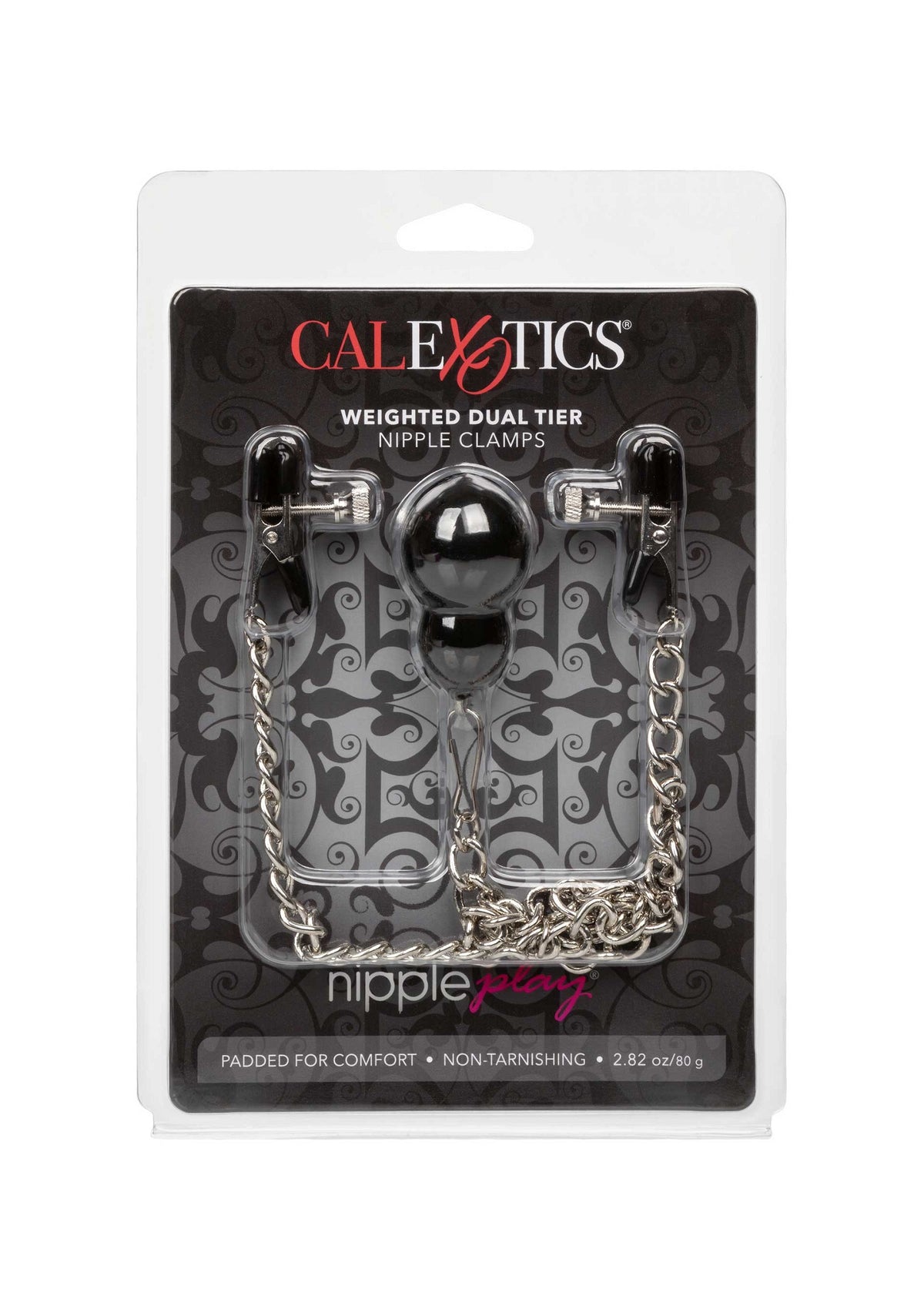 CalExotics Nipple Play Weighted Dual Tier Nipple Clamps