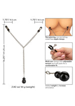 CalExotics Nipple Play Weighted Dual Tier Nipple Clamps