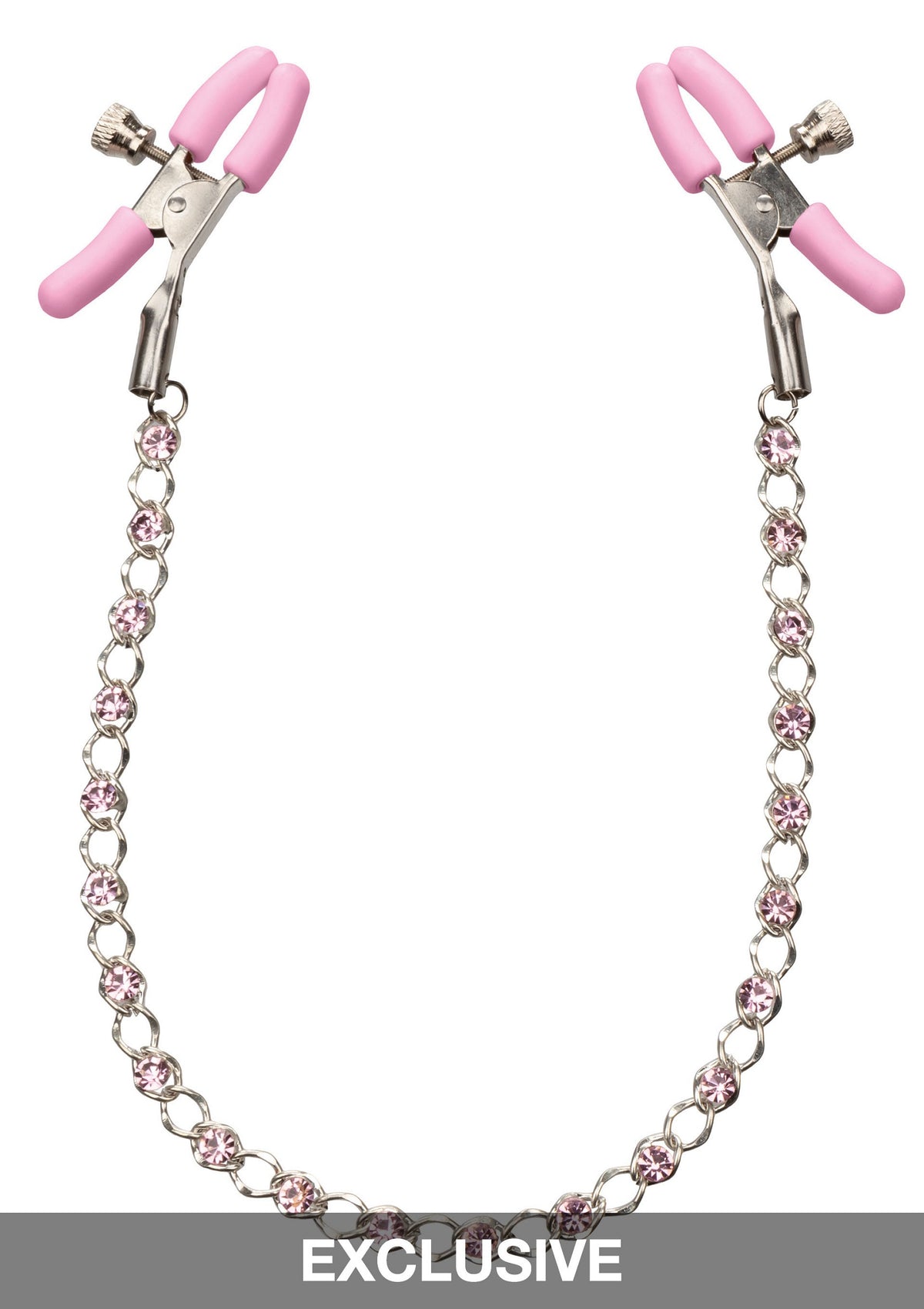 CalExotics Nipple Play Crystal Chain Nipple Clamps