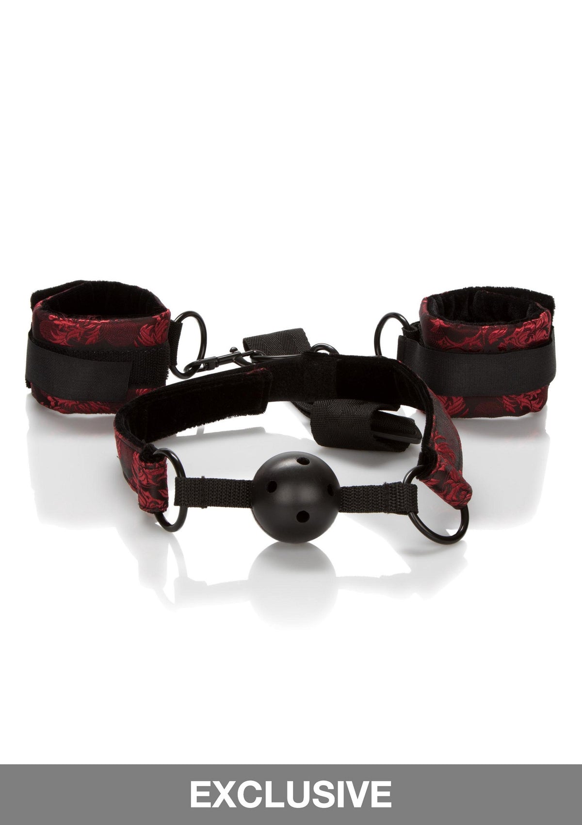 CalExotics Scandal Breathable Ball Gag With Cuffs