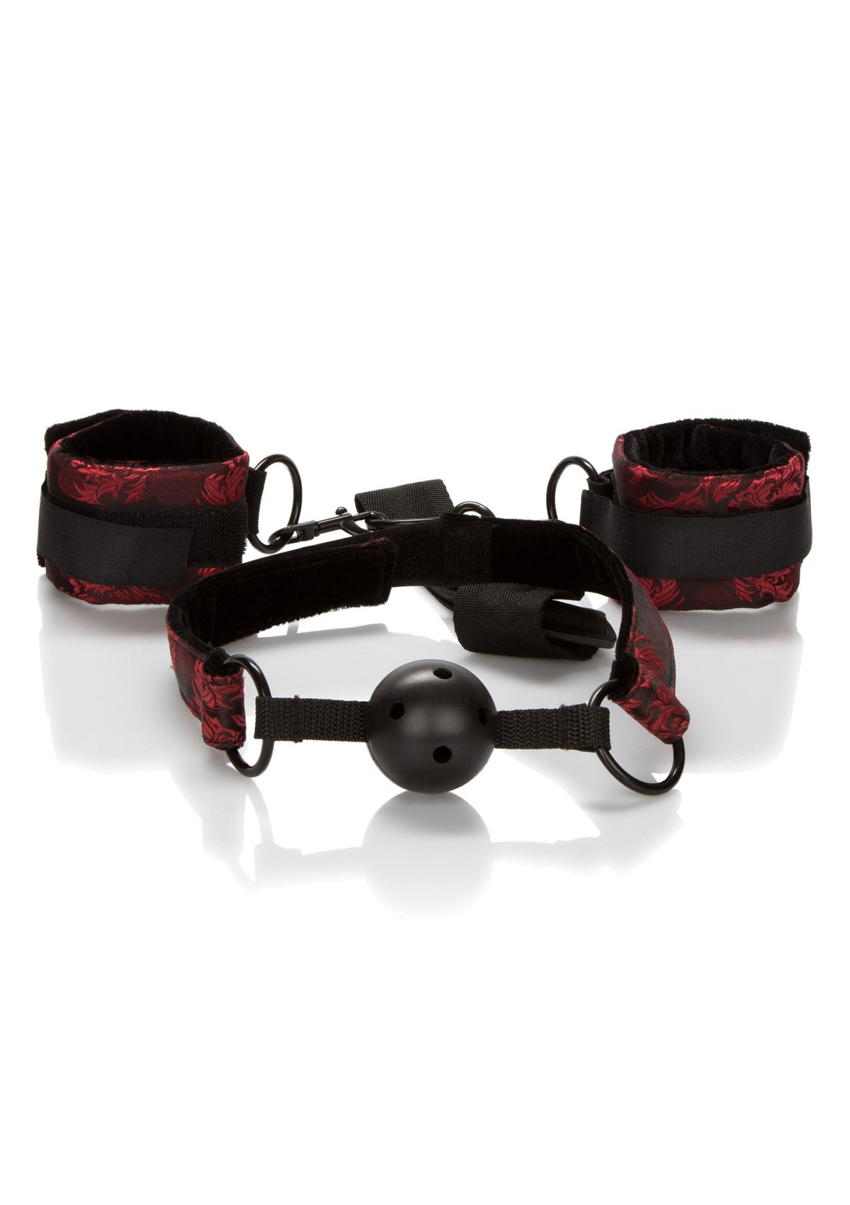 CalExotics Scandal Breathable Ball Gag With Cuffs